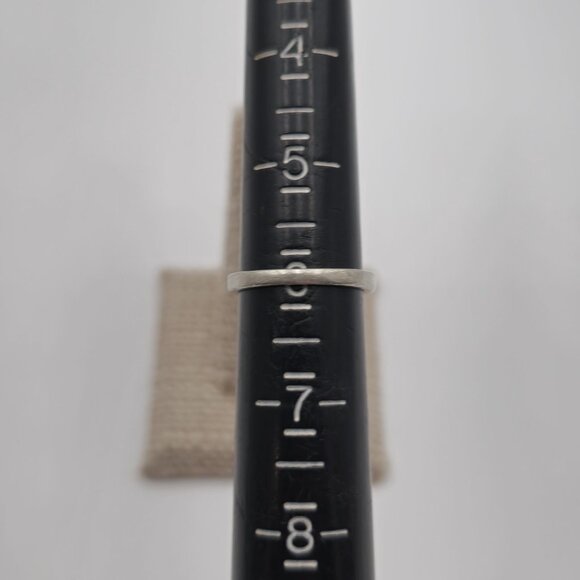 Size 6 Sterling Silver Beautiful Green Cubic Zirconia Gem Ring A3672 - Picture 7 of 9